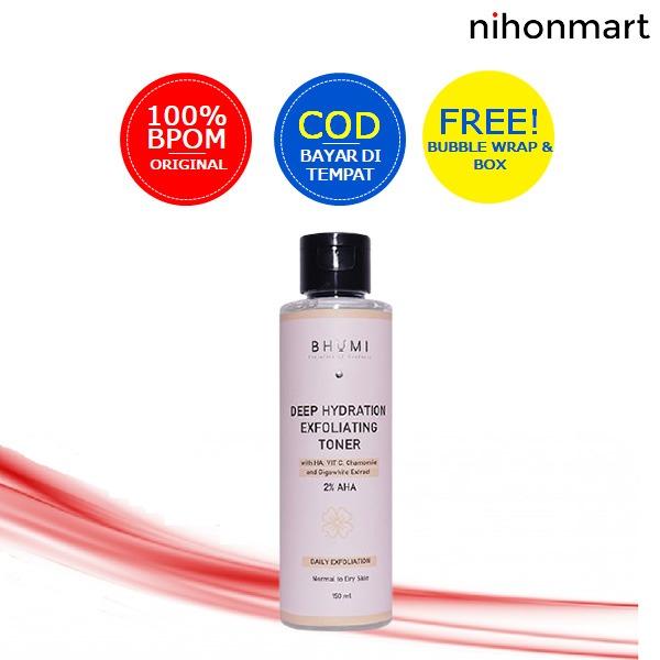 Gambar Bhumi Deep Hydration Exfoliating Toner 2% AHA 150ml dari nihonmart undefined Tokopedia