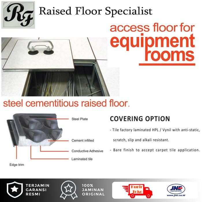 Gambar Raised Floor Steel Cementitious Raised Floor Panel 600x600x35 - Ketinggian 20cm dari Raised Floor undefined Tokopedia