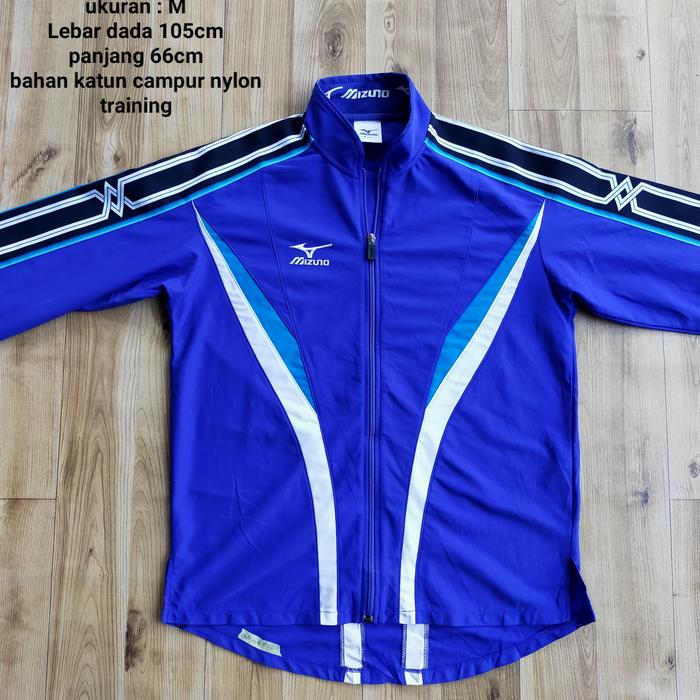Gambar Jaket preloved branded original second / bekas Fil4 - Mizuno biru dari suryakarpet undefined Tokopedia