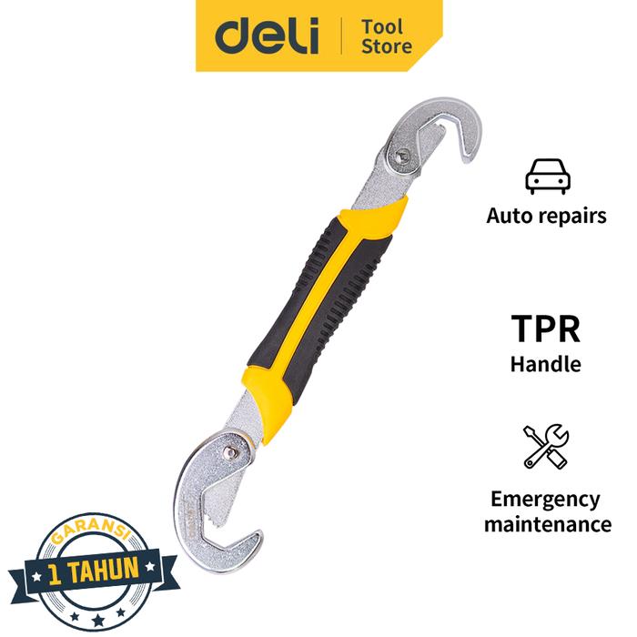 Gambar Deli Kunci Snap N Grip Multifungsi / Wrench single/Set 2ukuran DL932-X - 9-22mm dari Deli Tools Official undefined Tokopedia