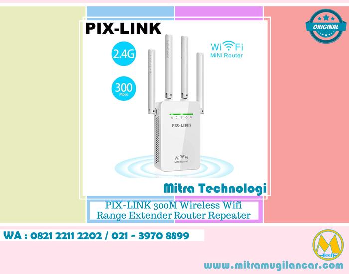 Gambar PIX-LINK 300M Wireless Wifi Range Extender Router Repeater AP LV-WR09 dari Mitra Technologi undefined Tokopedia