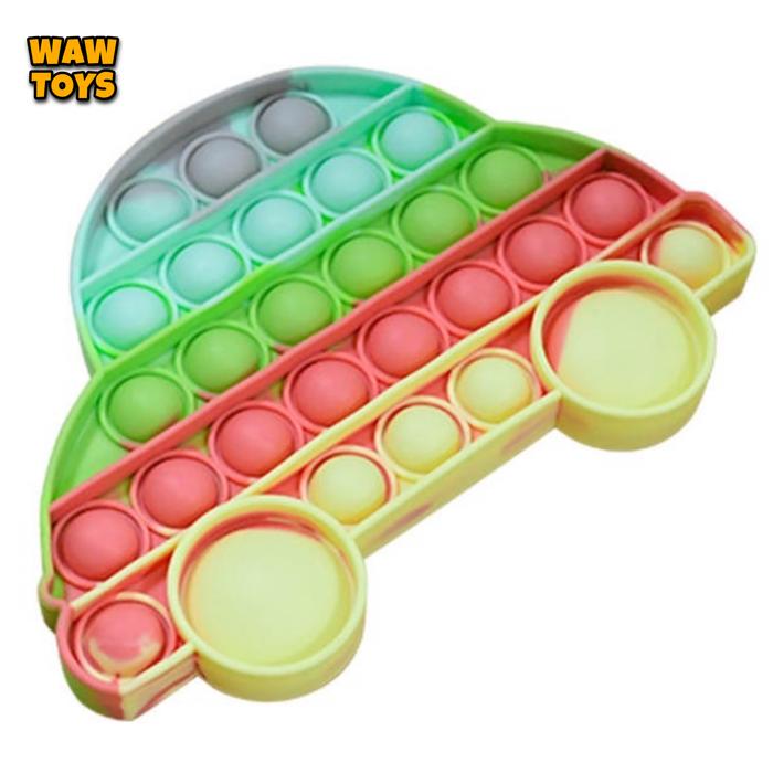 Gambar MAINAN POP IT FIDGET TOY - MOBIL RAINBOW dari WAW TOYS undefined Tokopedia