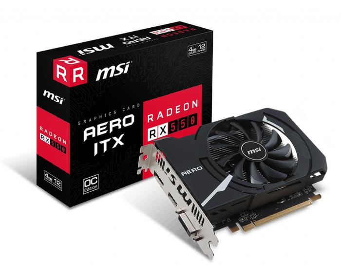 Gaming Rx 550 4gb Gta Msi Radeon Rx Rx 550 Aero Itx Graphics