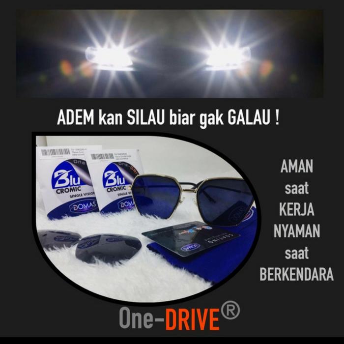 Gambar Lensa Kacamata Domas One Drive BlueChromic Original High Cylinder dari Optik Citi Eyewear undefined Tokopedia