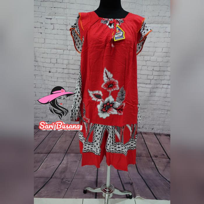 Gambar DASTER SARI BUSANA SETELAN BBD TSS CELANA PENDEK TANGAN SUSUN (B2) - Merah dari SariBusana undefined Tokopedia