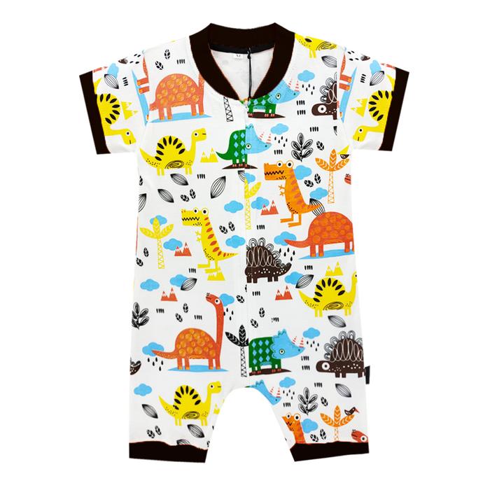 Gambar Wakakids Jumpsuit Bayi Anak Laki Laki Jumper Zipper Dinosaur 3708 - Navy, XL dari Wakakids undefined Tokopedia