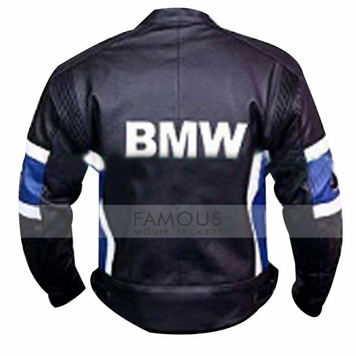 Gambar Jaket Motor BMW Kulit Domba Asli Super Premium Motorcycles Leather Jac - HitamBiru, M dari PupungOlshop undefined Tokopedia