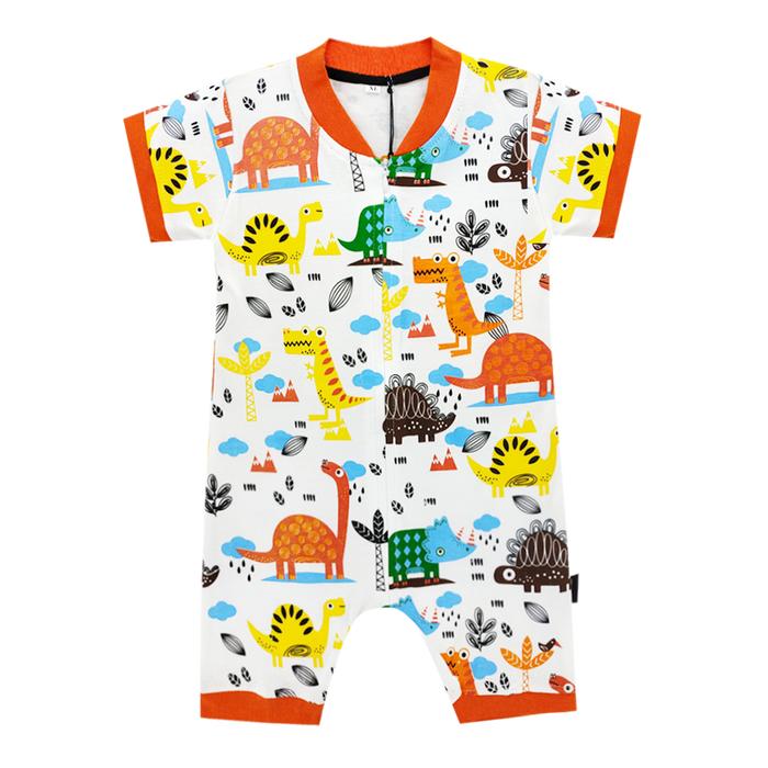 Gambar Wakakids Jumpsuit Bayi Anak Laki Laki Jumper Zipper Dinosaur 3708 - Orange, XL dari Wakakids Kota Administrasi Jakarta Pusat Tokopedia
