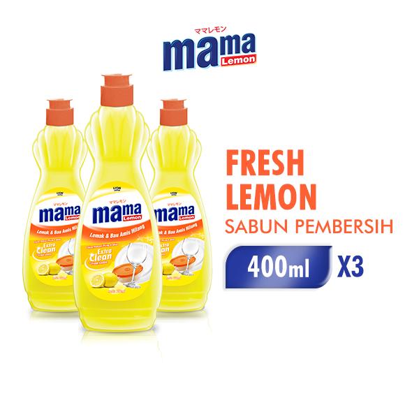 Gambar Mama Lemon Sabun Cuci Piring Jeruk Nipis Botol 400 ml x 3 dari Wings Indonesia undefined Tokopedia