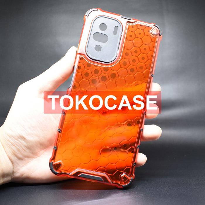 Gambar Honeycomb Hardcase Casing Xiaomi Poco F3 - Orange dari TOKOCASE undefined Tokopedia