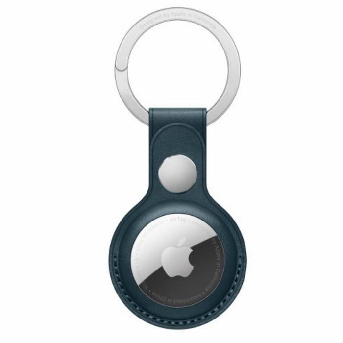 Gambar Apple Air Tag Leather Key Ring - Baltic Blue dari Babakiwi Shop undefined Tokopedia