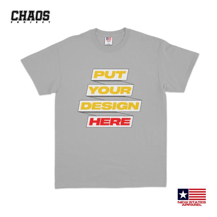 Gambar CUSTOM DESIGN BASIC T-SHIRT - Grey, M dari Chaos Project Co undefined Tokopedia