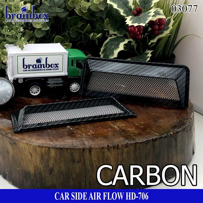 Gambar Car Air Flow Mini Air Scoop Corong Asap Side Air Flow Side Fender - Karbon dari Brainbox Car and Home undefined Tokopedia