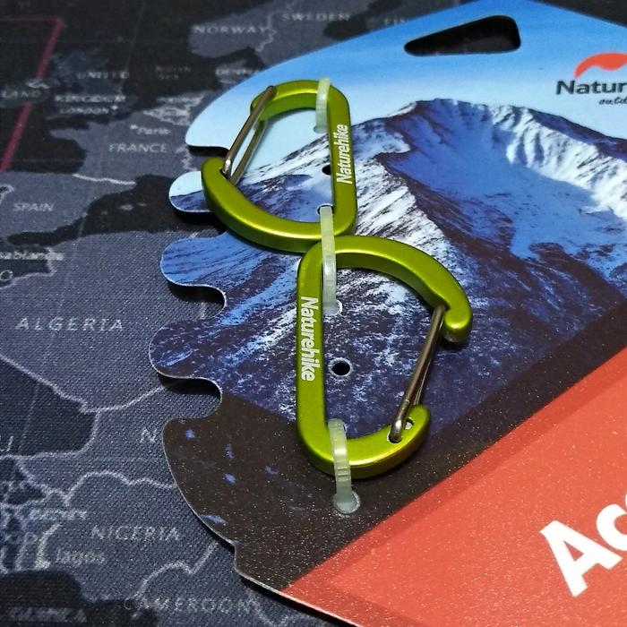 Gambar Carabiner Naturehike/Carabiner Alumunium Alloy/Carabiner mini - Hijau dari DolanAdventure undefined Tokopedia