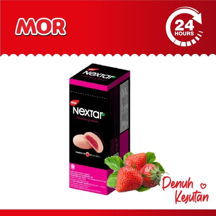 Gambar NEXTAR Strawberry Cookies Stroberi 90 gr dari MOR Mart undefined Tokopedia