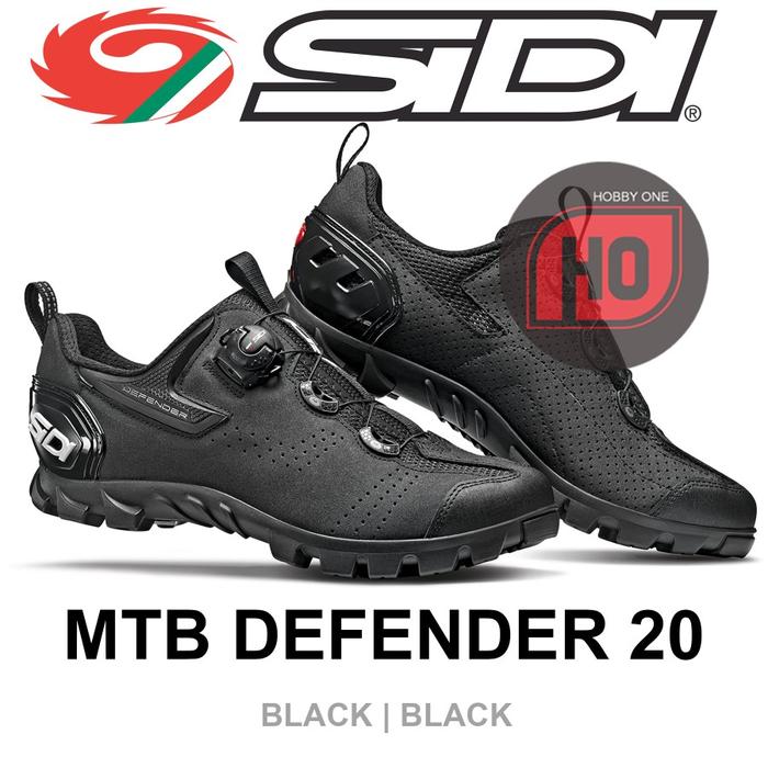 SIDI MTB DEFENDER 20 BLACK BLACK Sepatu Cleat MTB 45