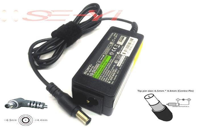 Gambar ADAPTOR CHARGER SONY VAIO 19.5V 2A 6.5X4.4X1.4mm VPC-W11S1E/T Y11 SN6 - Non Kabel Power dari SeYi undefined Tokopedia