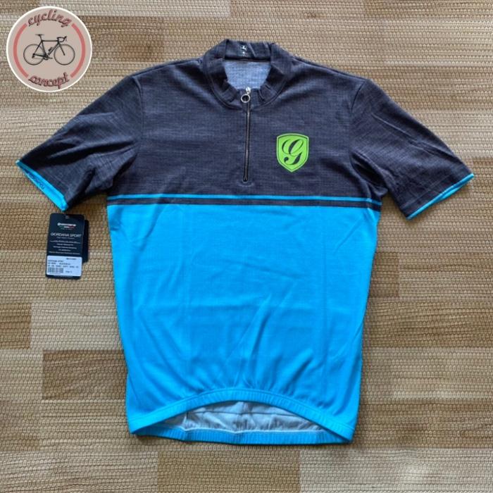 Jual Giordana Sport Wool Black Blue Jersey Cycling Italy Baju