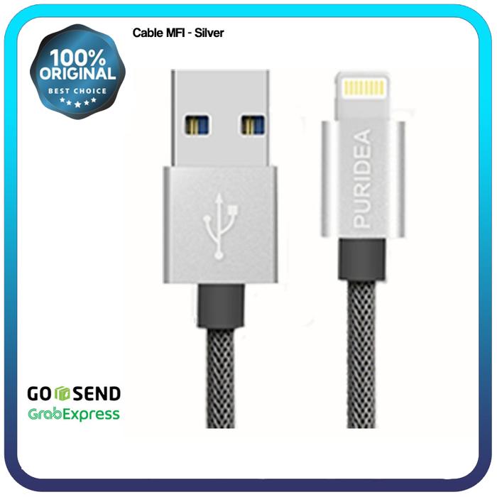 Gambar Kabel Data Sync Charge Micro USB Compatible For Apple Lightning MFI Cable Original - Apple-Silver dari Official Ringke Partner undefined Tokopedia