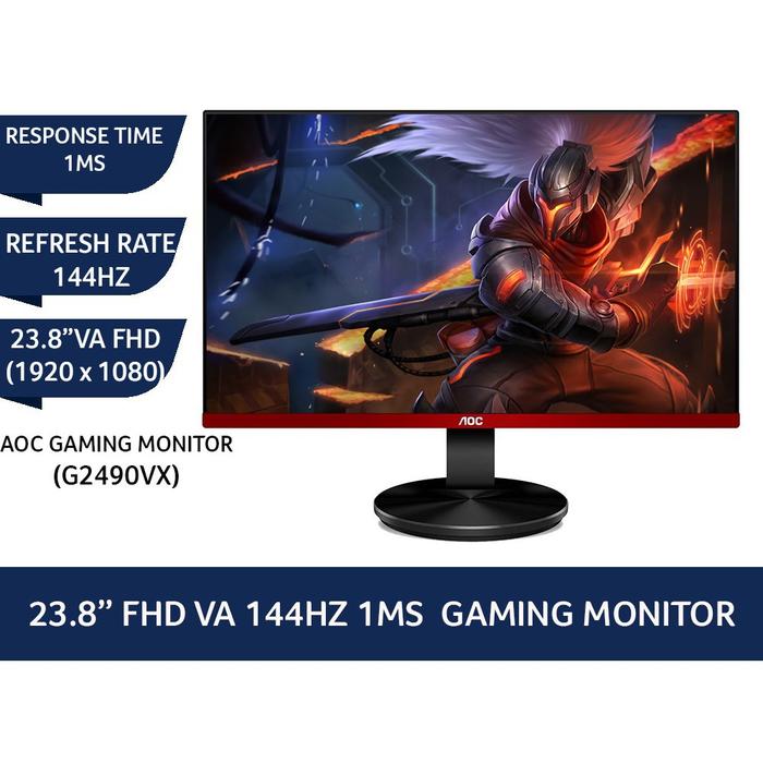 Jual MONITOR LED AOC GAMING G2490VX RESOLUSI 1920 x 1080