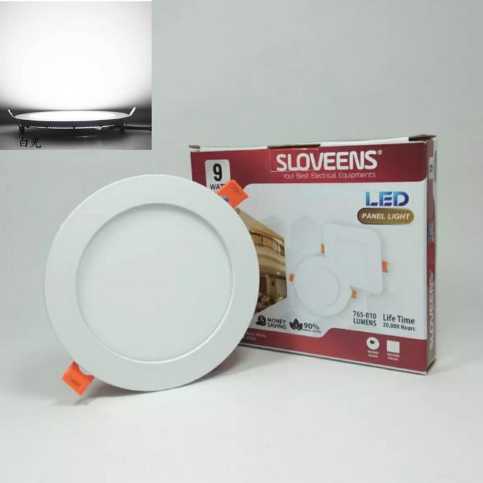 Gambar SLOVEENS LED Panel Light Downlight 9 Watt (4 inch)-White & Warm White - White dari StarWorld Store undefined Tokopedia