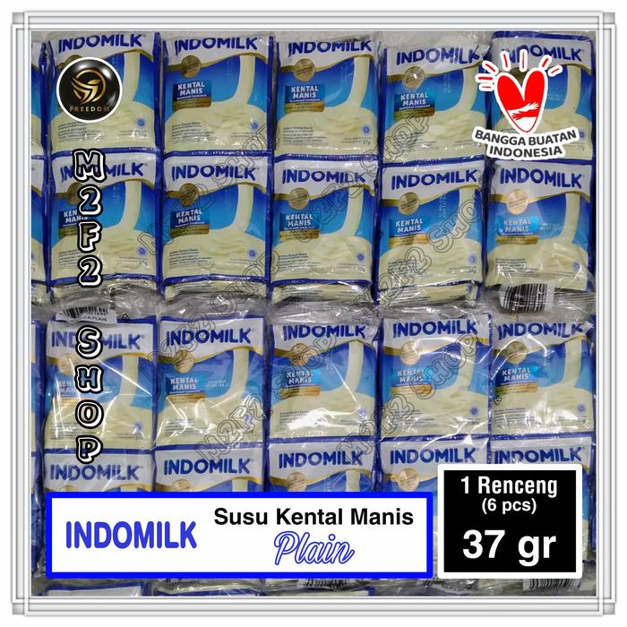 Gambar Indomilk Susu Kental Manis Plain Sachet - 37 gr (Harga Renceng) dari M2F2 Shop - Paseban undefined Tokopedia