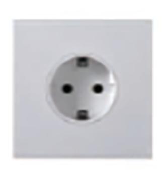 Gambar SIMON E6 Schuko Socket/SIMON E6 Stop kontak white/grey/champagnesaklar - white dari EM Electric Surabaya undefined Tokopedia