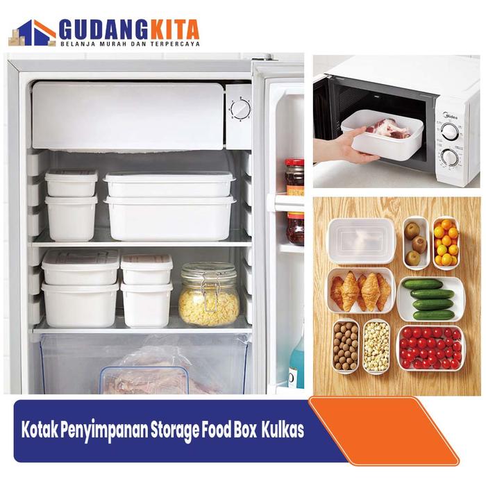 Gambar Kotak Makanan Kulkas Kitchen Storage Food Box Refrigerator Organizer - 700 ML dari GUDANGKITA01 undefined Tokopedia