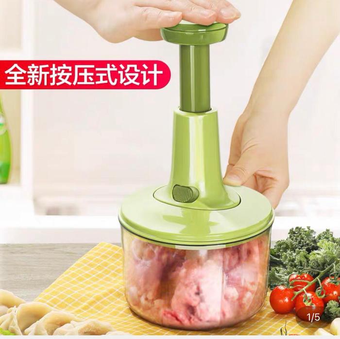 Gambar chopper stainless 2L/ blender daging bumbu/ penggiling/food chopper - manual 500ml dari TOS (That Online Shop) undefined Tokopedia