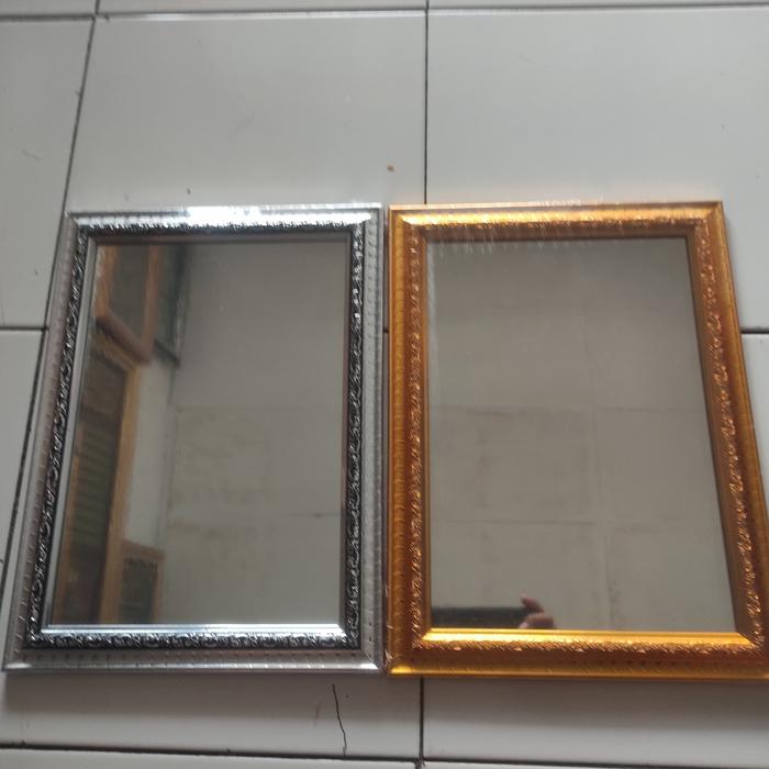 Gambar kaca cermin A4 21x30cm - gold dari Nizam galeri Bingkai undefined Tokopedia