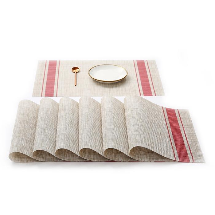 Gambar Placemat / Tatakan Piring Alas Makan - Red 6pcs dari Sejati Official Store undefined Tokopedia