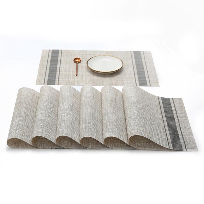 Gambar Placemat / Tatakan Piring Alas Makan - Grey 6pcs dari Sejati Official Store undefined Tokopedia