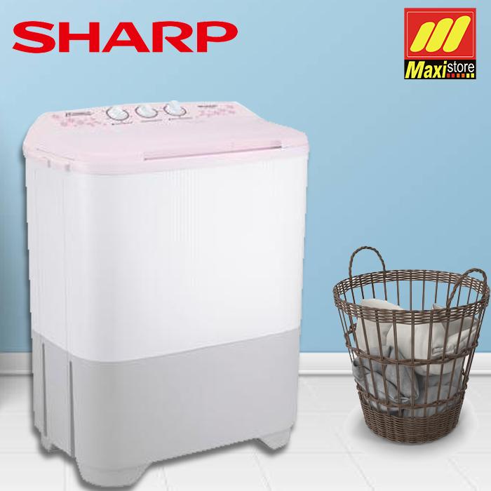 Gambar Mesin Cuci SHARP ES-T90MW 8 Kg Garansi Resmi Sharp - Merah Muda - Merah Muda dari Maxi Store Makassar undefined Tokopedia