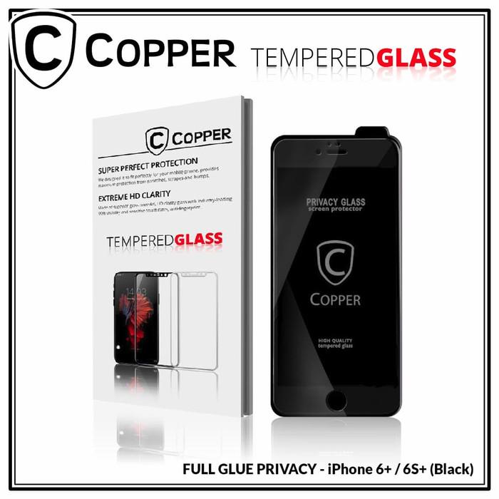 Gambar Iphone 6s Plus - COPPER Tempered Glass PRIVACY/ANTI SPY(Full Glue) - Hitam dari Copper.Medan undefined Tokopedia
