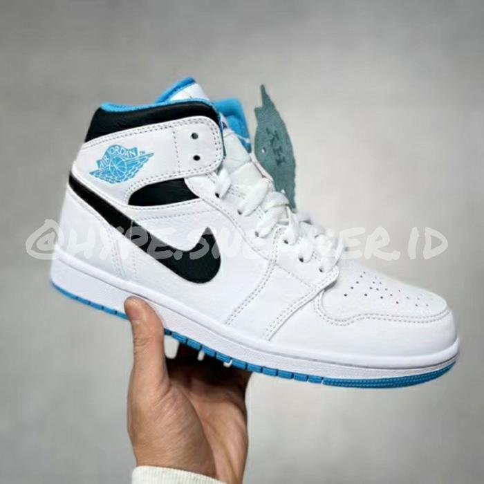 jordan 1 mid laser blue nike