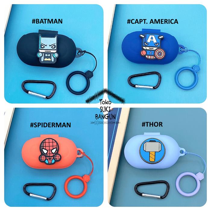 Case Samsung Galaxy Buds Buds+ Plus Rubber MARVEL AVENGER Silicone Cover  Casing Pouch Protector Batman