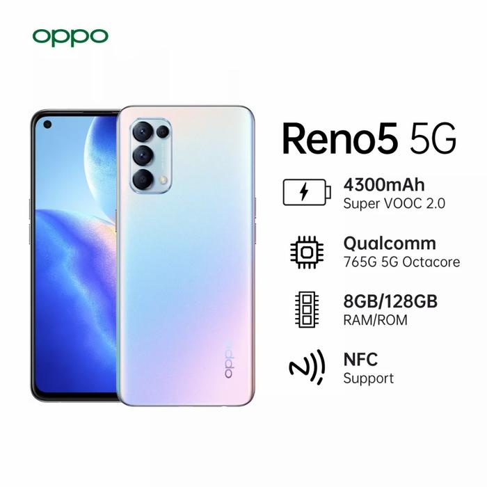 Gambar oppo reno5 5g garansi resmi indonesia - Putih dari ANOTOMI undefined Tokopedia