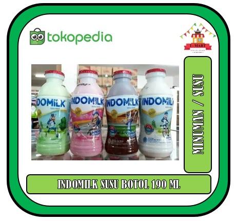 Gambar SUSU UHT INDOMILK BOTOL 190 ML ALL VARIAN COKLAT STRAWBERY MELON VANIL dari IstanaMart undefined Tokopedia