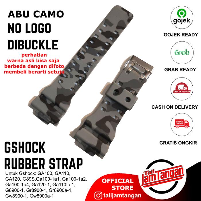 Gambar G-shock Rubber Strap Tali Jam Tangan GShock Murah - Abu Camo dari Tali Jam Tangan com undefined Tokopedia