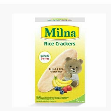 Gambar Milna Rice Crackers Biskuit Bayi Banana Berries 20 g dari Ride Tell 15 undefined Tokopedia