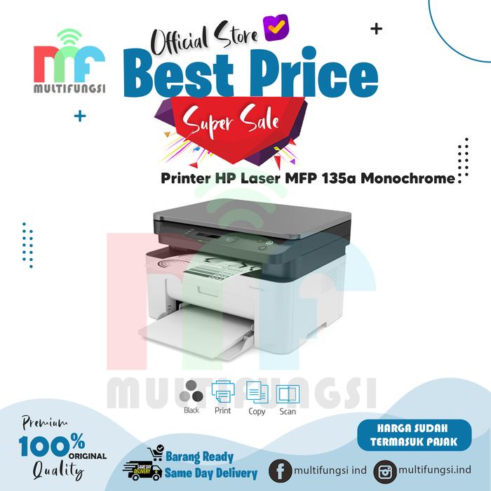 Jual Printer HP Laser MFP 135a Monochrome - Jakarta Pusat - Multifungsi  Online | Tokopedia