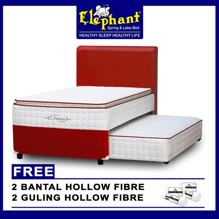 Gambar Elephant Springbed Set 2 in 1 Devon 100 x 200 - Maroon dari Elephant Springbed undefined Tokopedia
