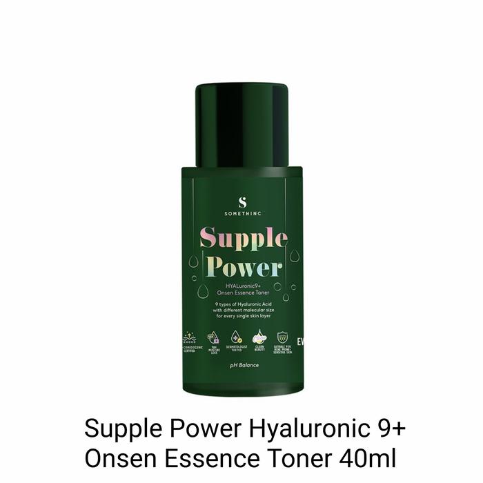 Gambar Somethinc Supple Power Hyaluronic 9+ Onsen Essence Toner - 40 ml dari Lindaipung undefined Tokopedia