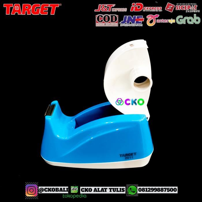 Gambar Tape Dispenser/tempat isolasi/pemotong isolasi TARGET 2011 - Biru dari CKO ALAT TULIS undefined Tokopedia