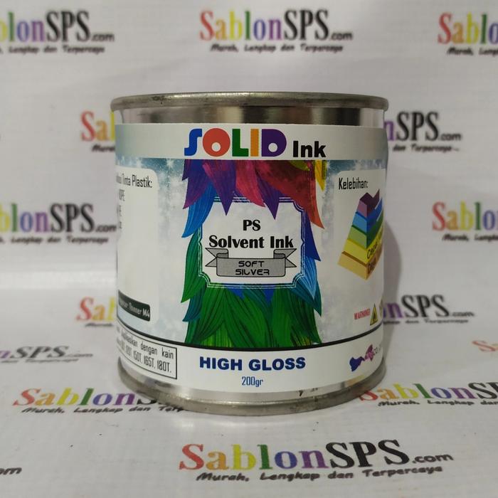 Gambar TINTA SABLON PLASTIK 200GR SOFT SILVER HDPE PE PP BASIS MINYAK dari SablonSPS undefined Tokopedia