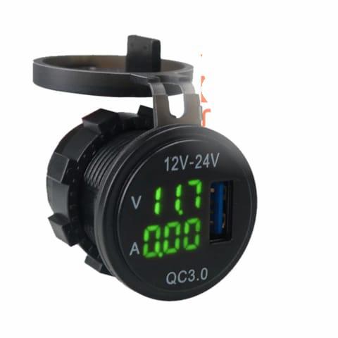 Gambar Voltmeter Digital 3 in 1 Aki mobil dan motor 12vdc -24vdc - Hijau dari dunia aneka barang undefined Tokopedia