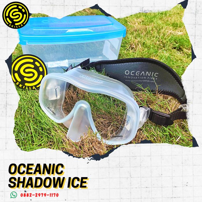 Gambar Oceanic Shadow Single Lens Frameless Diving Mask Dive Masker - Ice dari Skilla Gears undefined Tokopedia