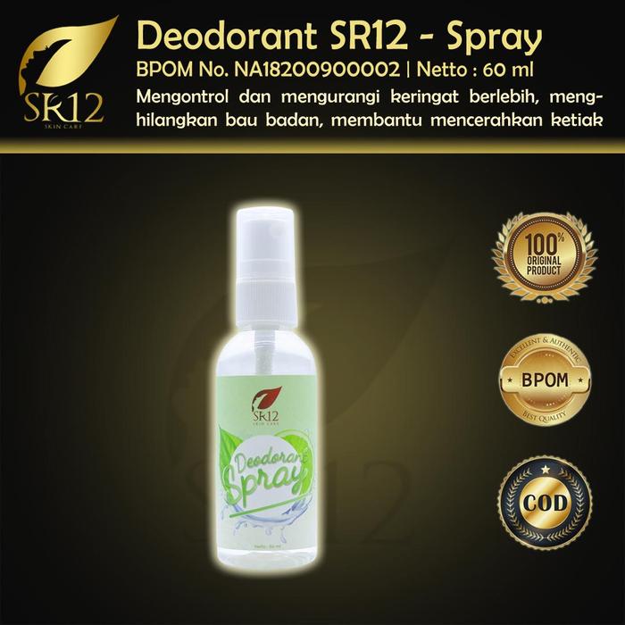 Gambar Deodorant Spray SR12 Tawas Cair Alami Deo Premium Tumpas Bau Badan - Deo Spray dari RAMD stored undefined Tokopedia