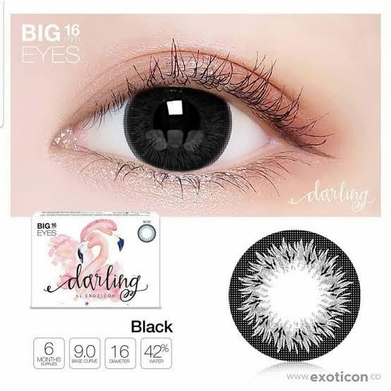 Gambar softlens x2 darling - Hitam dari Simple Eyewear Makassar undefined Tokopedia
