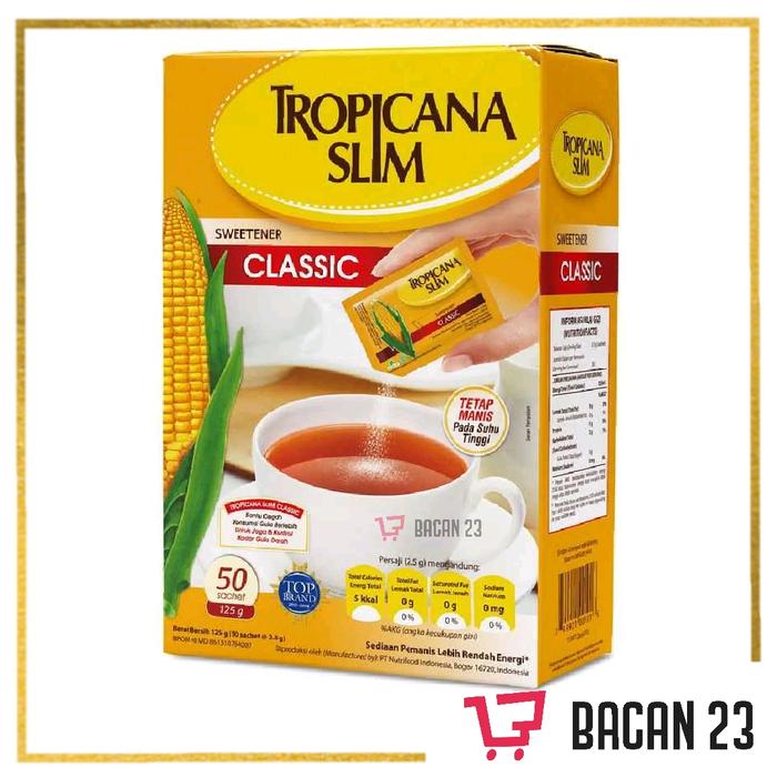Gambar Tropicana Slim Classic ( 50 pcs ) / Gula Rendah Gula / Bacan 23 - Bac dari Toko Bacan 23 undefined Tokopedia